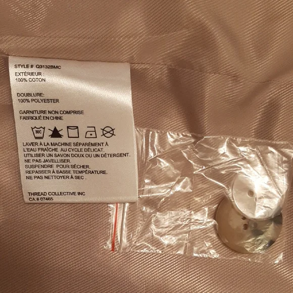 NWT Badgley💝Mischka DOUBLE BREASTED Classic Tan Trench Coat Sz L - Picture 12 of 16